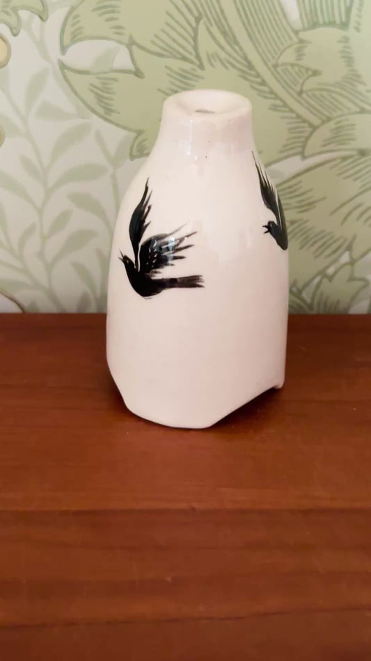 Vintage Stuart Bass Blackbird Pie Funnel, Devon Studio Pottery
